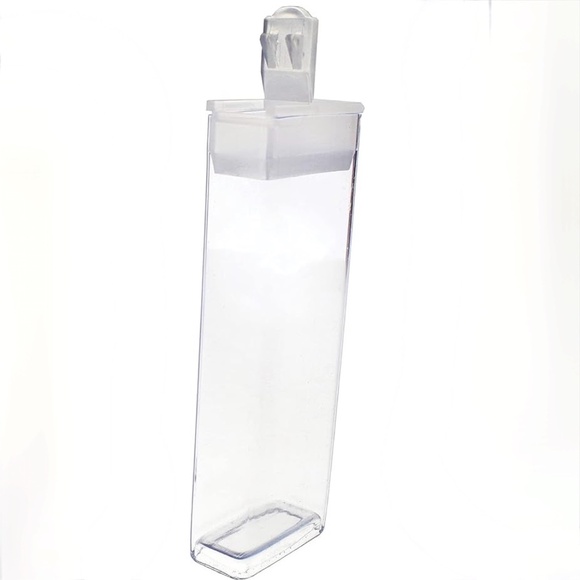 As Low As $2 Used Clear Plastic Boxes - Rectangle with a Flip Top Cap - 3" (6) - Picture 1 of 3